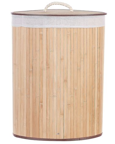 Panier à linge Bamboo (Ø x h: 36 x 60 cm, bambou, naturel)