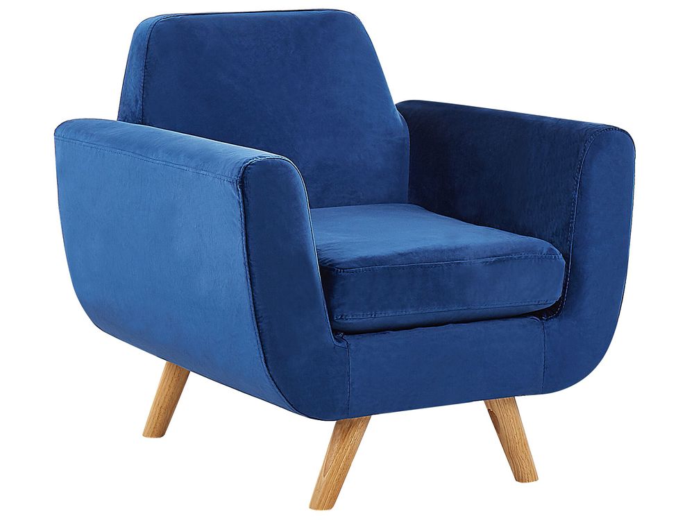 Teal outlet velvet armchair