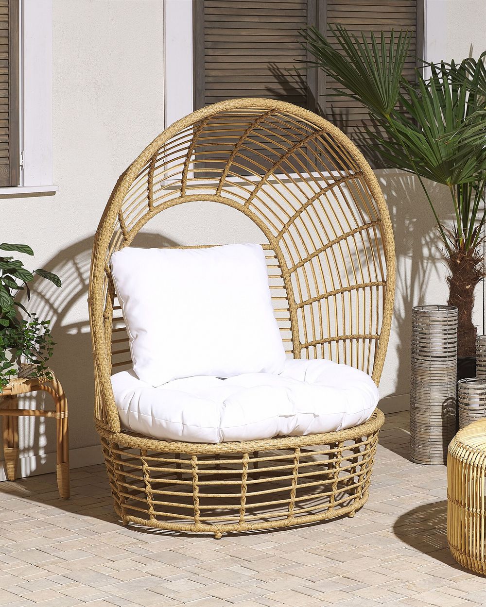 Cayman woven on sale egg patio chair