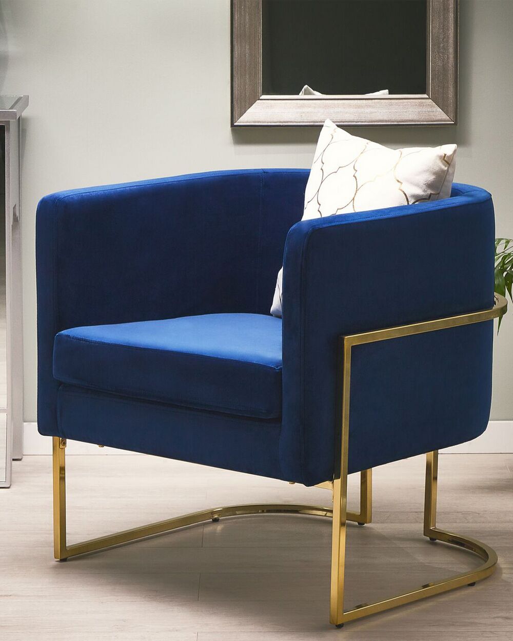 Dark navy hotsell armchair
