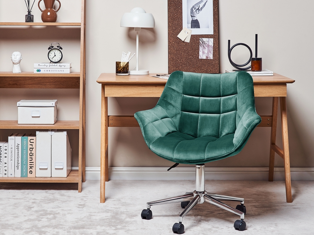 Teal velvet task chair store