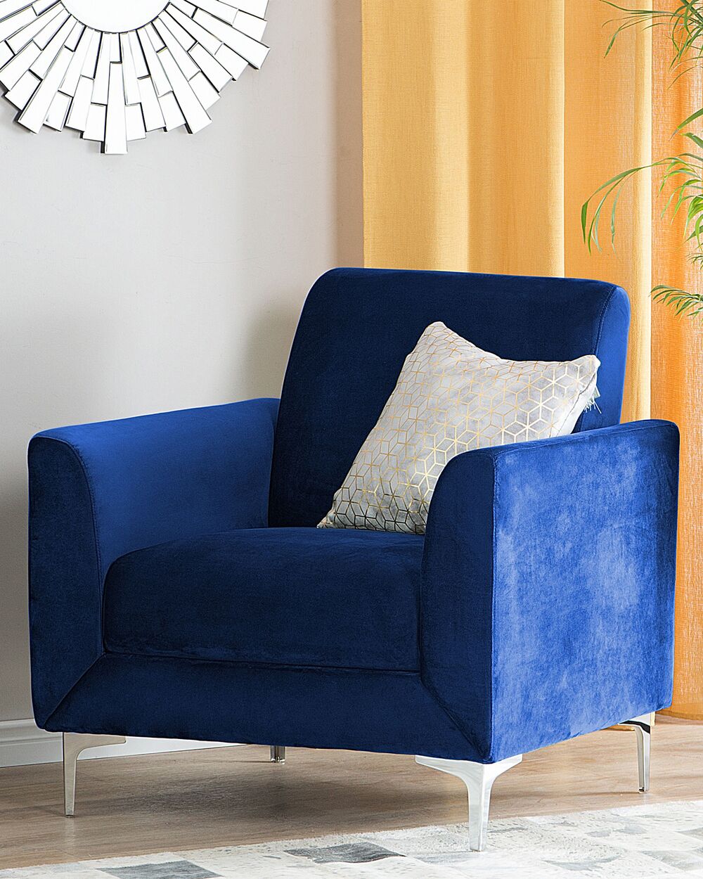 Armchair hotsell navy blue