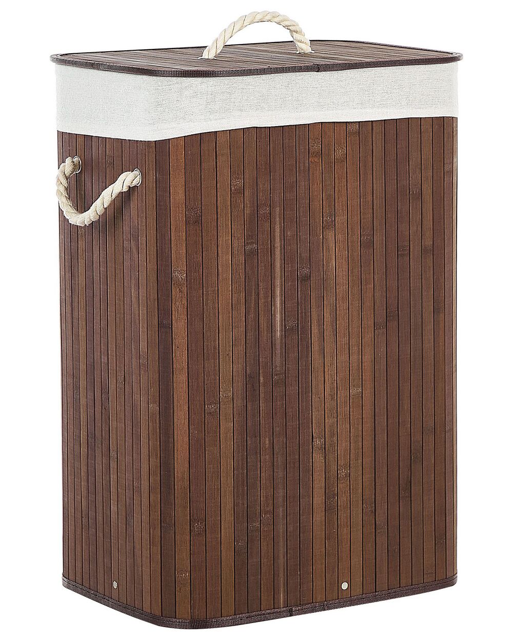 Bamboo basket KOMARI dark wood