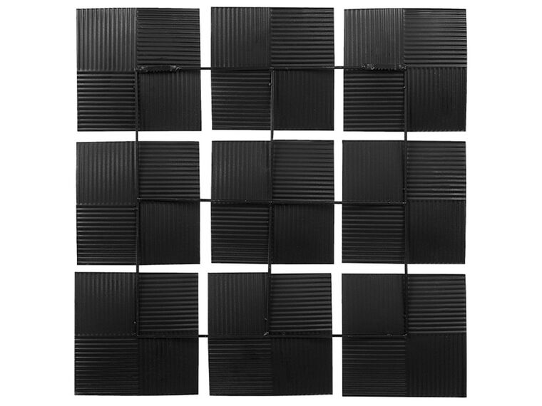 Vægdekoration Sort/Hvid/Guld TITANIUM | Beliani.dk