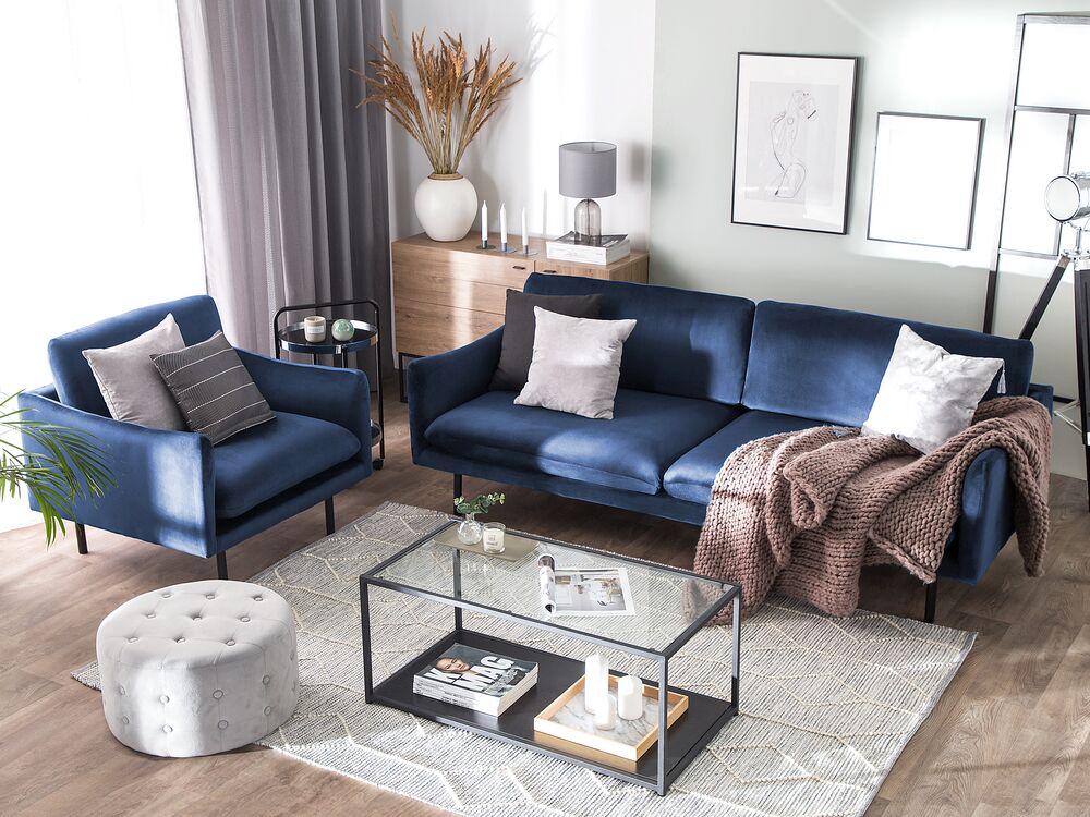 Dark Blue Living Room Set : Homepage Inspiration Corner Sofa Com Blue