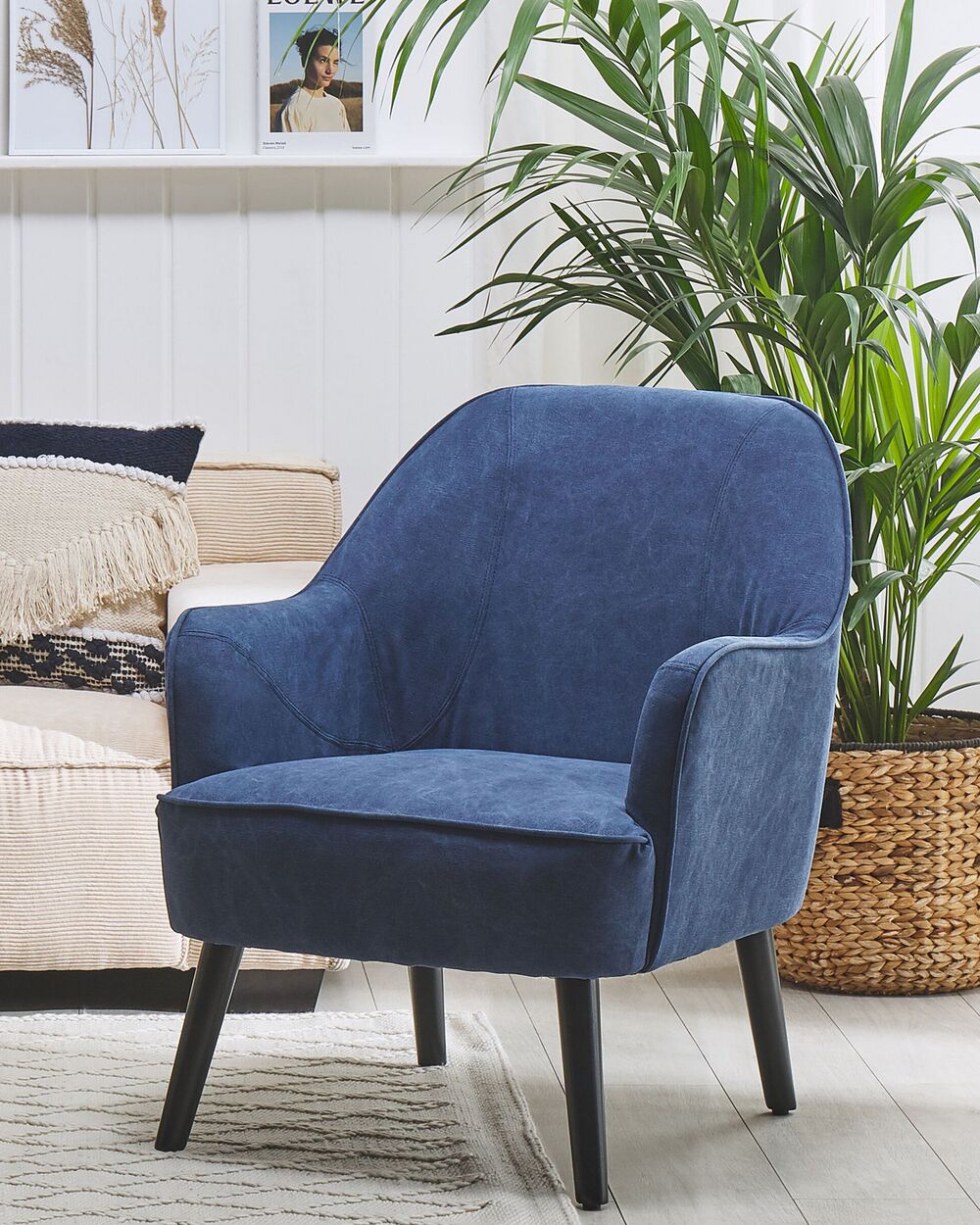 Navy comfy chair shop