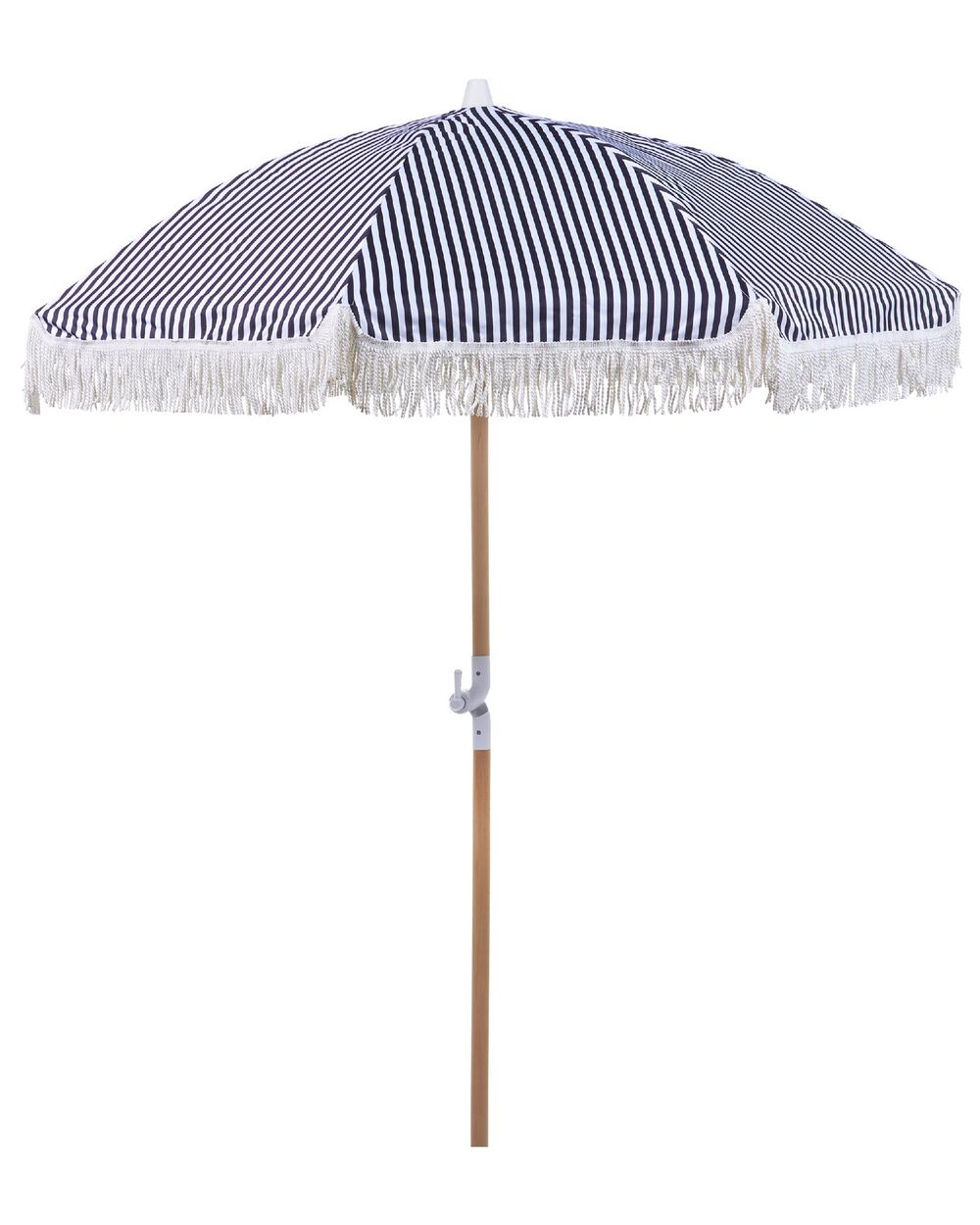 Parasol sort/hvid ø 150 cm - Beliani.dk