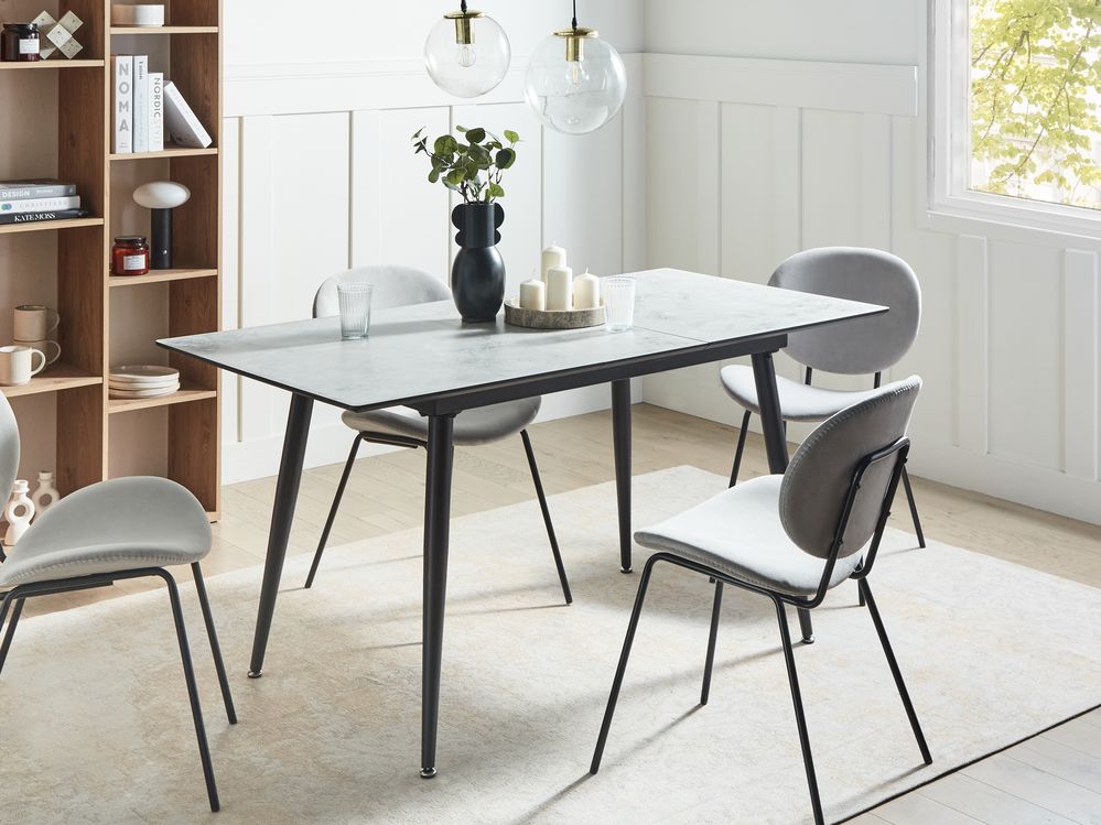 120 extendable outlet dining table