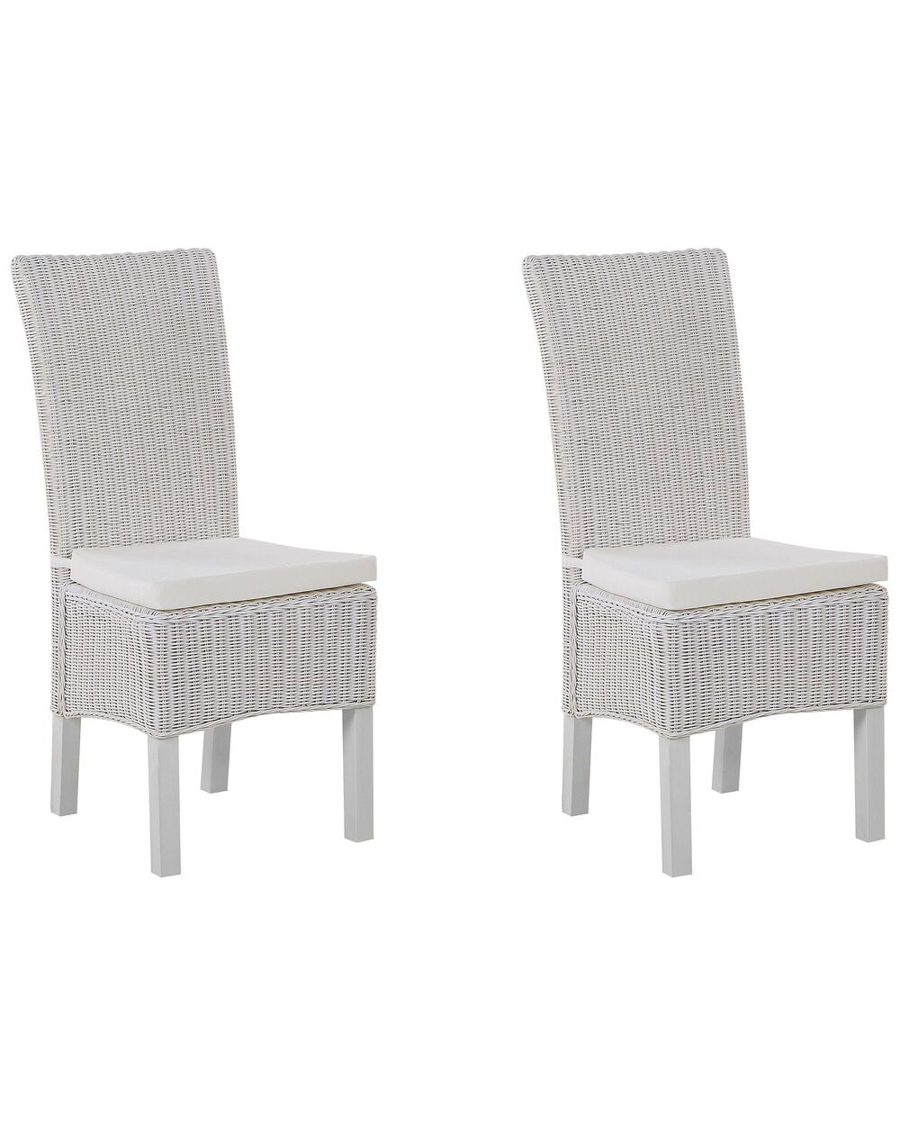 Grey rattan best sale dining chair