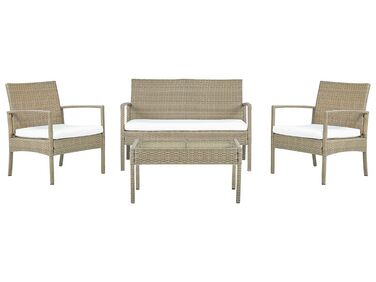 Argos home 4 seater 2024 rattan effect sofa set