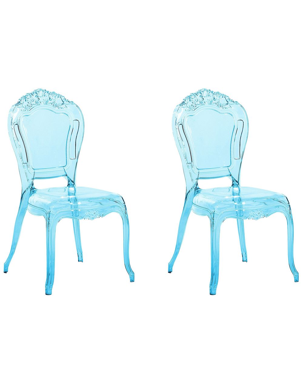 Blue acrylic cheap chair