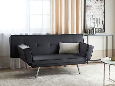Faux Leather Sofa Bed Brown BRISTOL | Beliani.dk