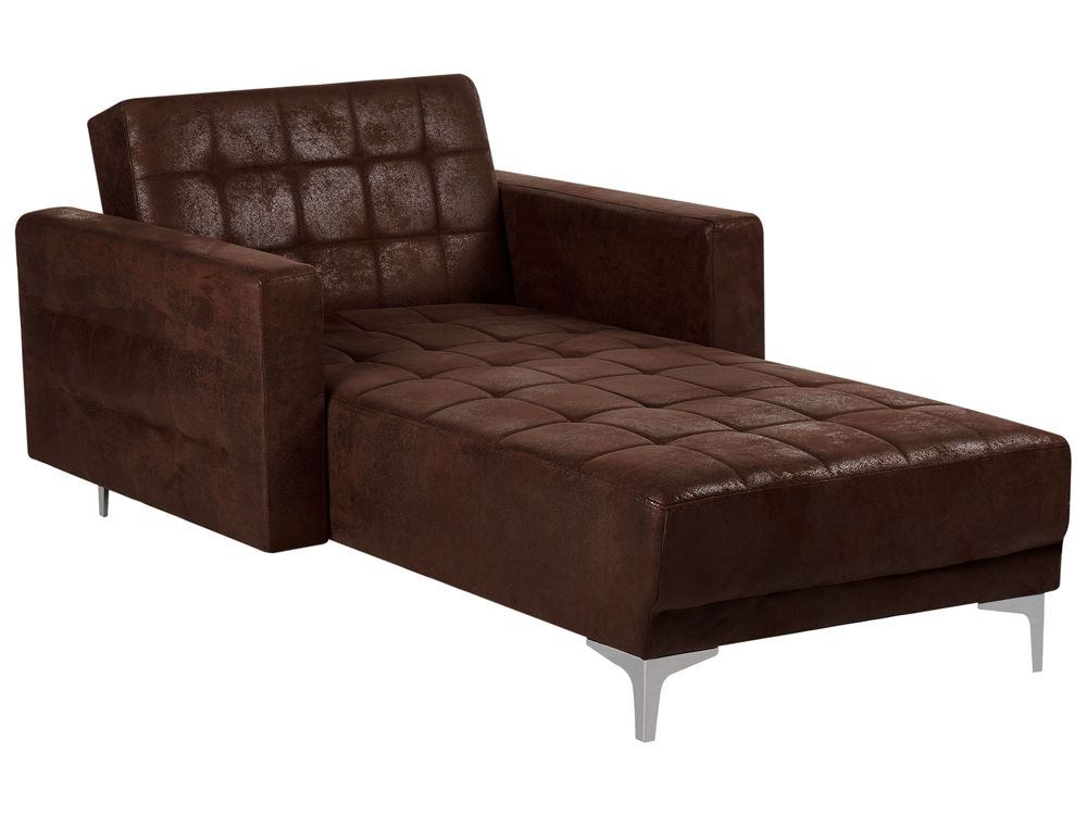 Leather chaise longue sofa store