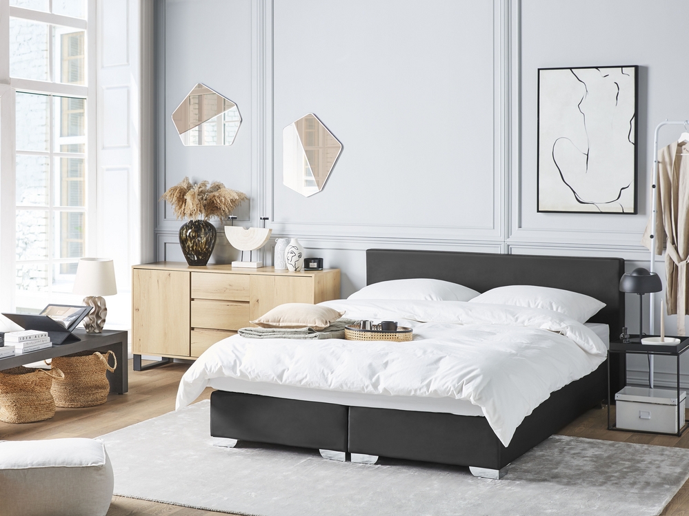 Leather deals divan bed